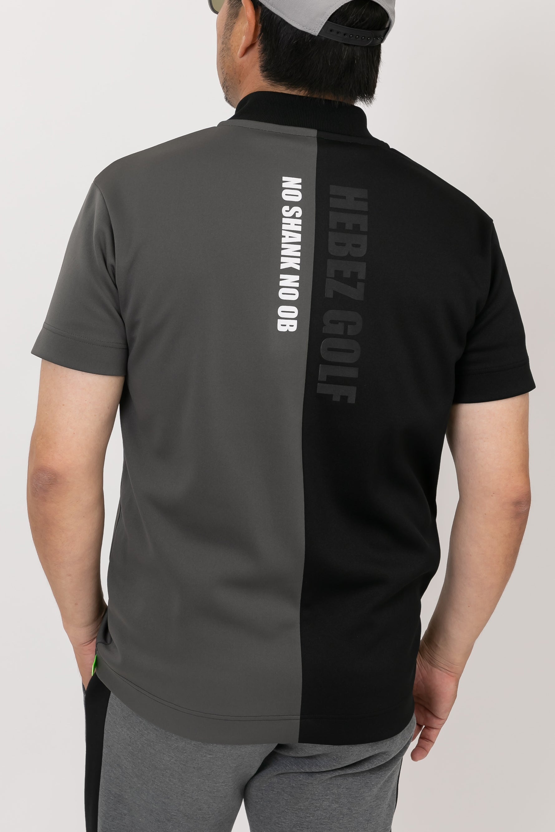 【50%OFF】ハーフバイカラーラウンドネックポロHBCA-11-1