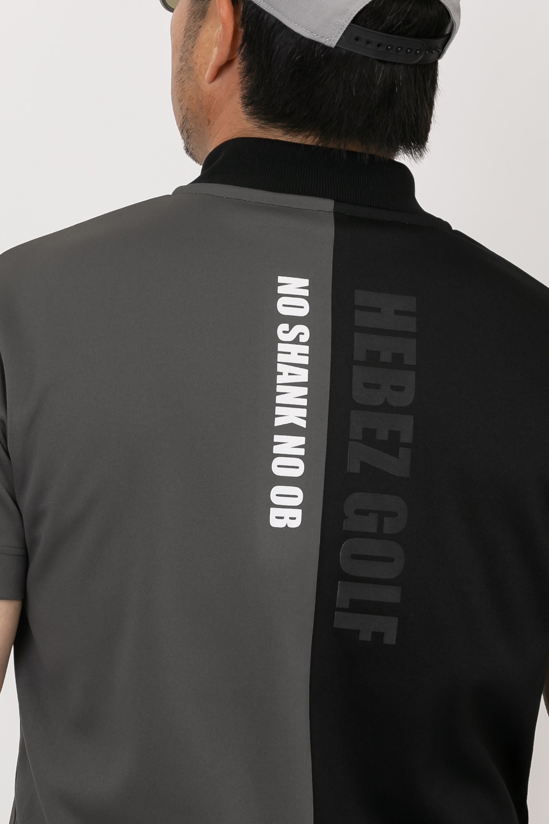 【50%OFF】ハーフバイカラーラウンドネックポロHBCA-11-1