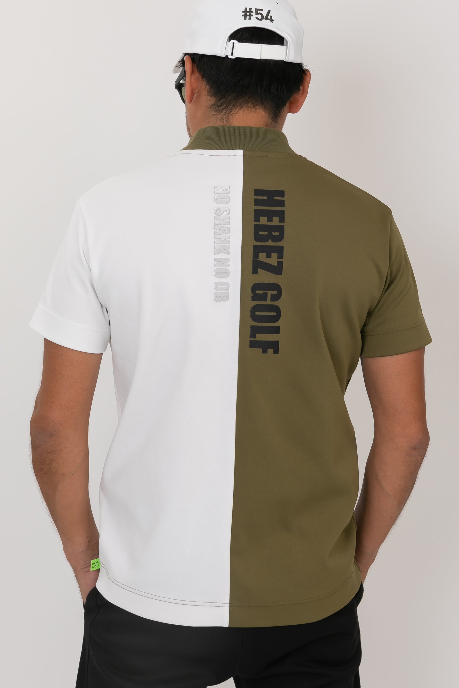 【50%OFF】ハーフバイカラーラウンドネックポロHBCA-11-1