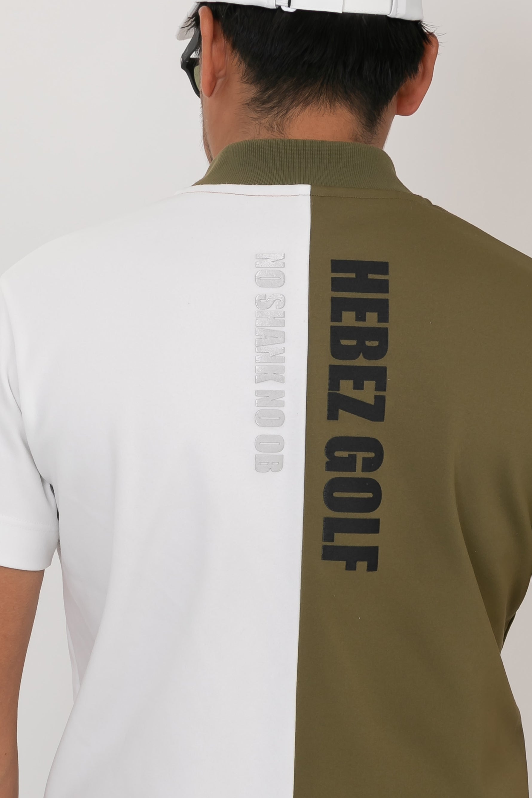 【50%OFF】ハーフバイカラーラウンドネックポロHBCA-11-1