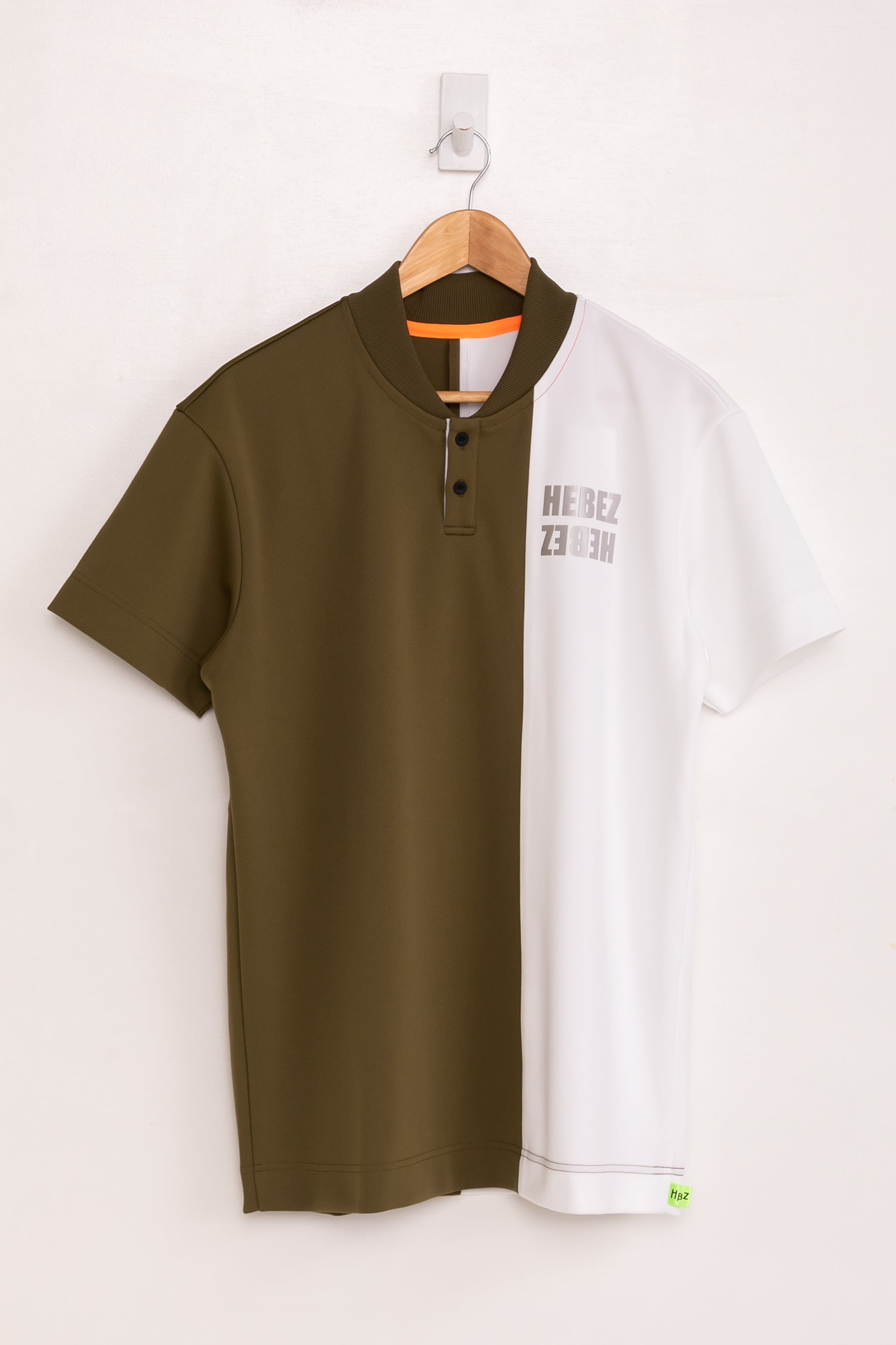 【50%OFF】ハーフバイカラーラウンドネックポロHBCA-11-1