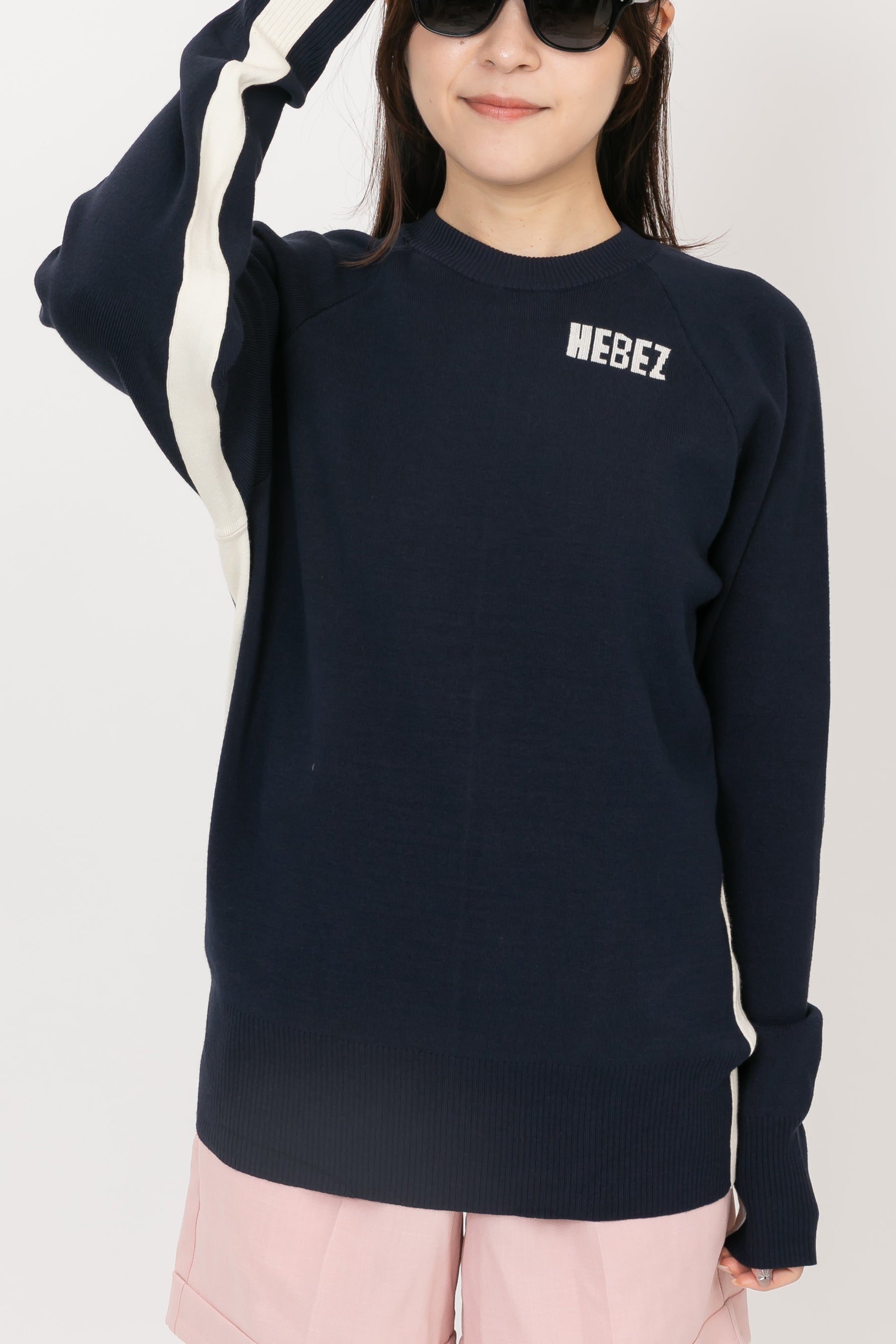 【50%OFF】サイドラインウォッシャブルニット HBCA-16-1