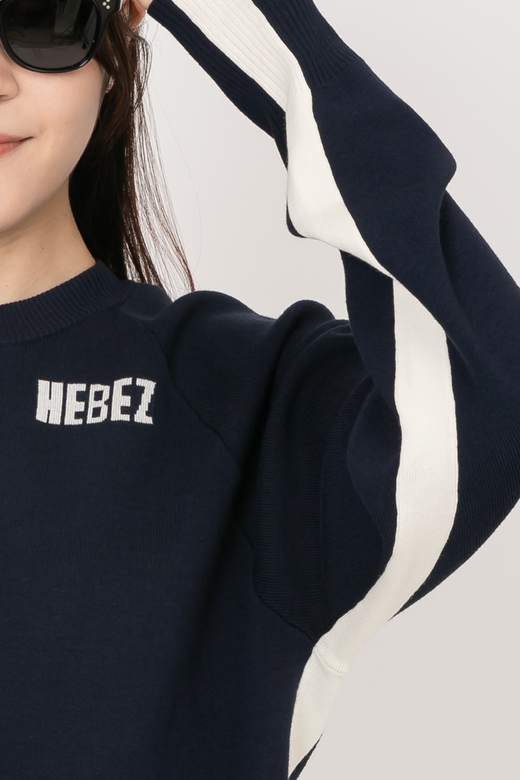 【50%OFF】サイドラインウォッシャブルニット HBCA-16-1