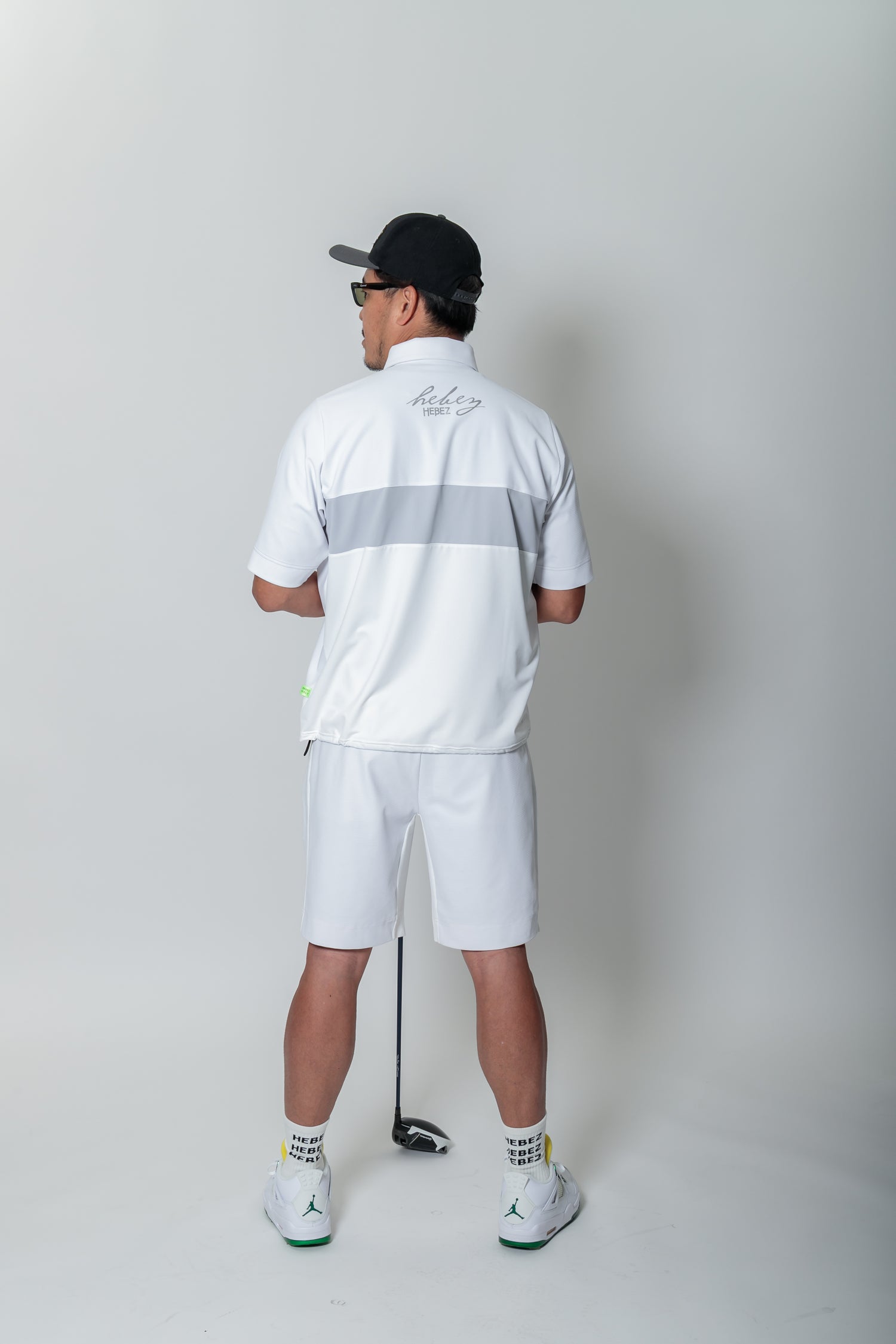 【30%OFF】メッシュオーバーサイズハーフジップ HBES-01-8