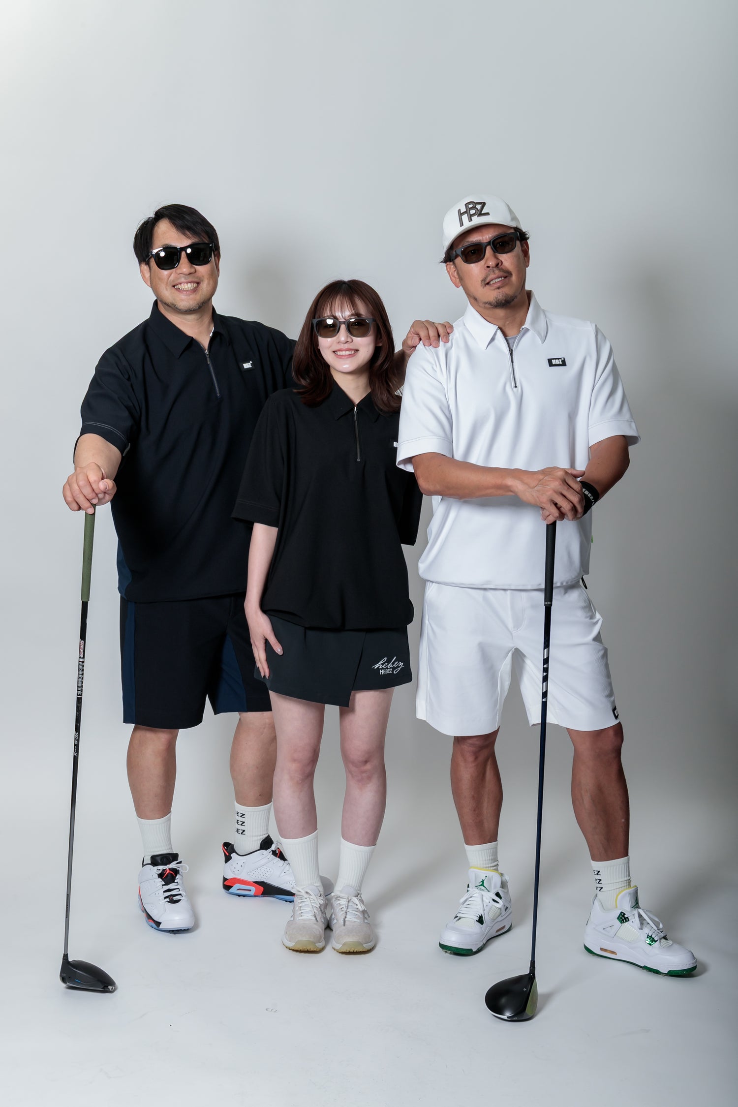 【30%OFF】メッシュオーバーサイズハーフジップ HBES-01-8