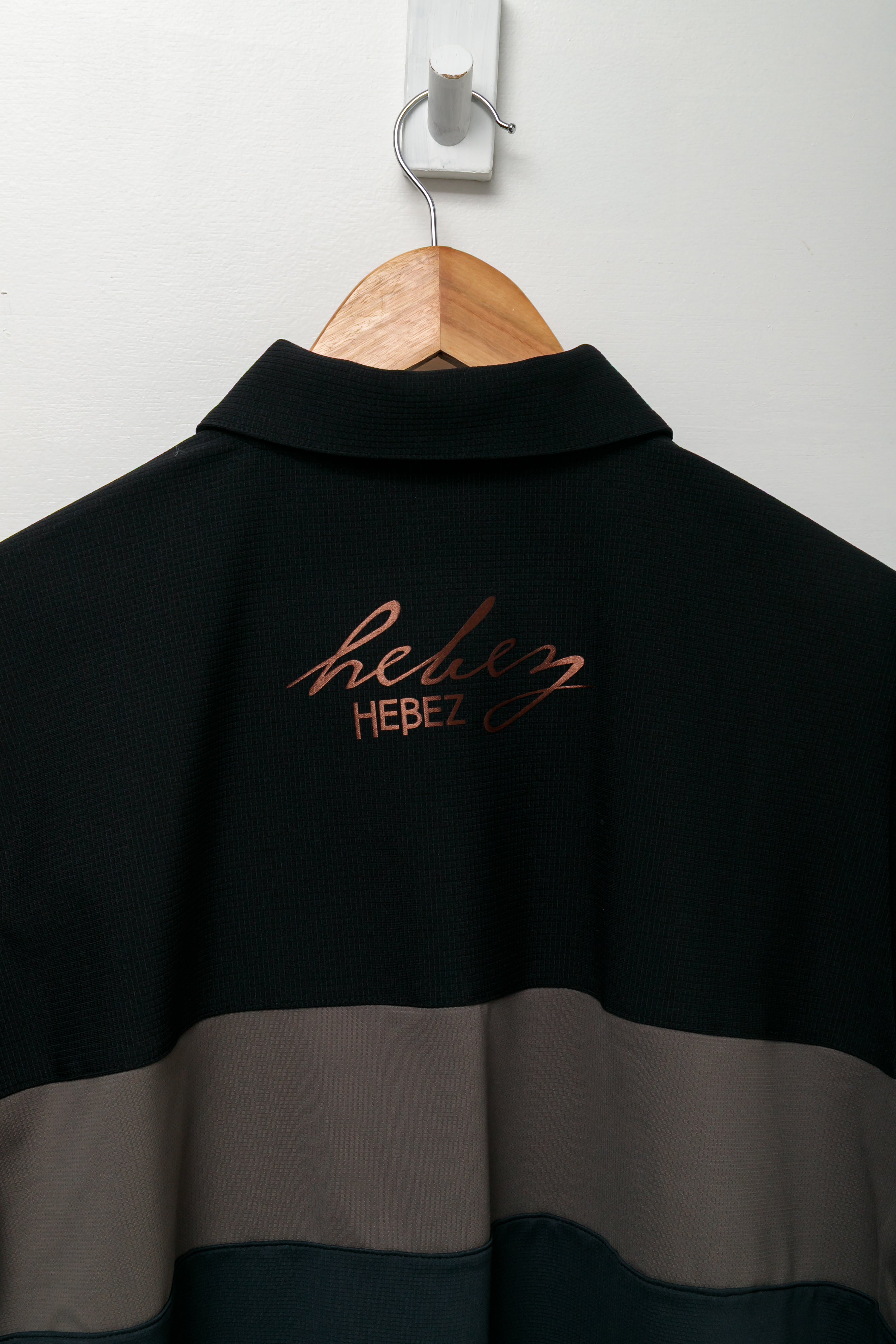 【30%OFF】メッシュオーバーサイズハーフジップ HBES-01-8