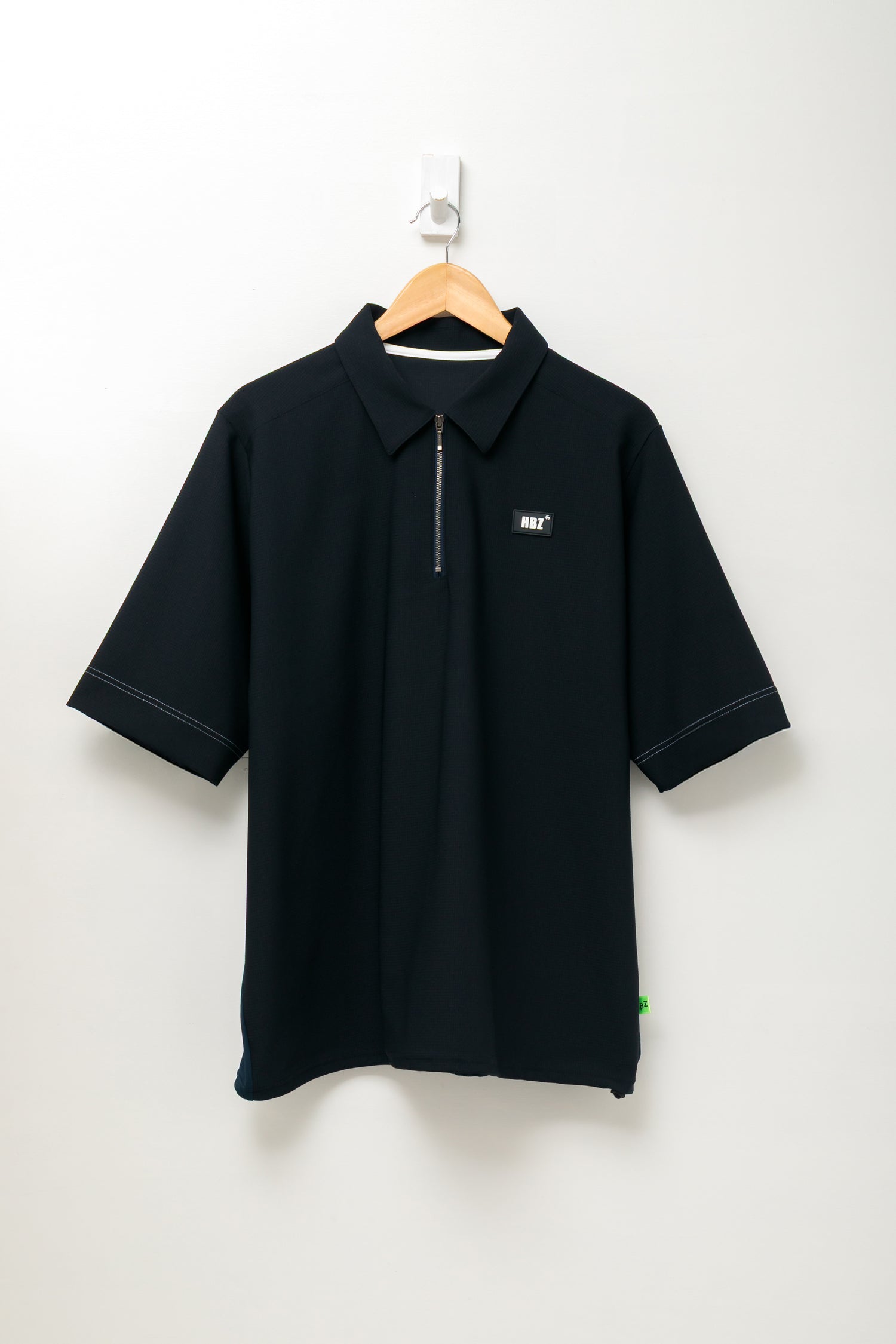 【30%OFF】メッシュオーバーサイズハーフジップ HBES-01-8