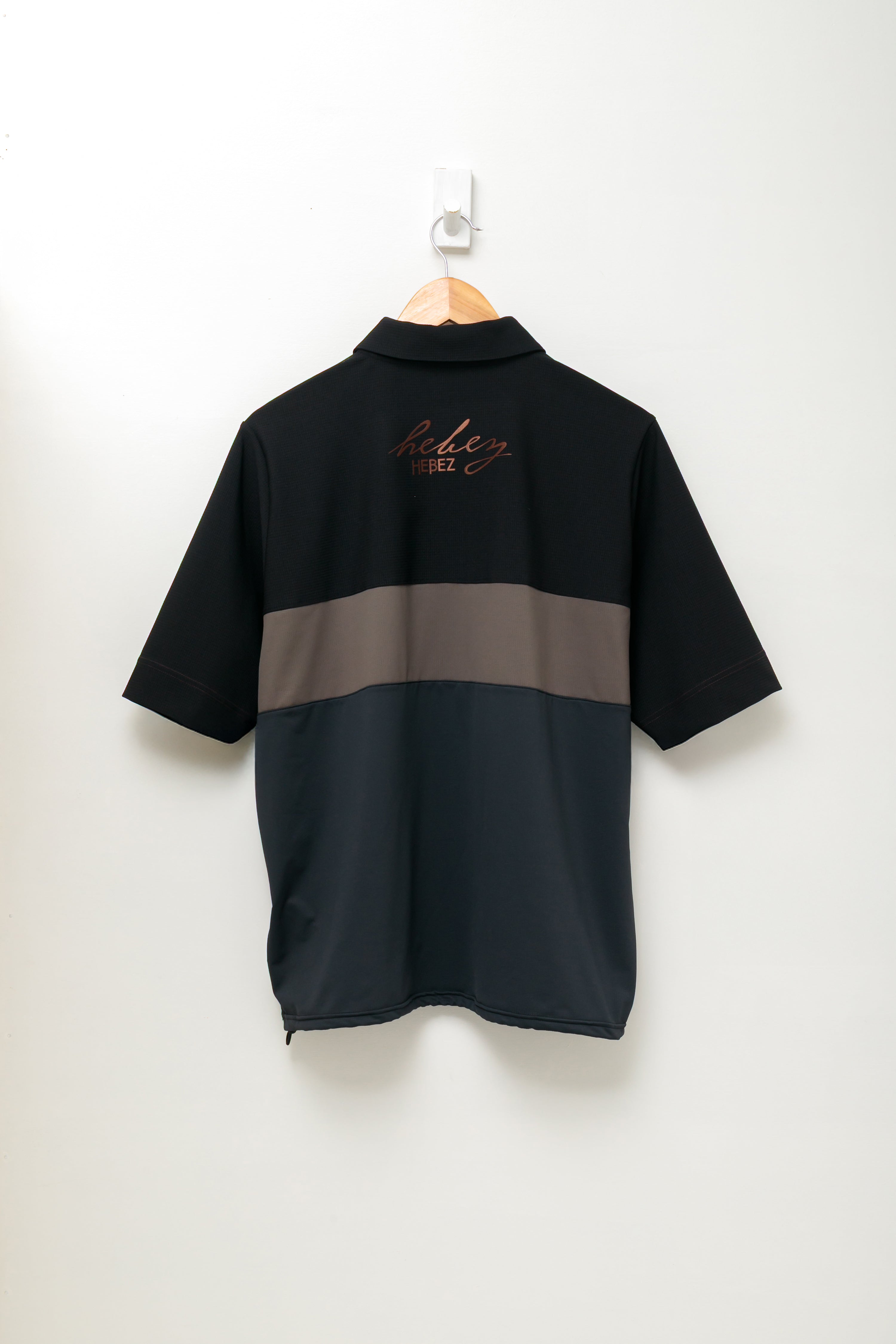 【30%OFF】メッシュオーバーサイズハーフジップ HBES-01-8