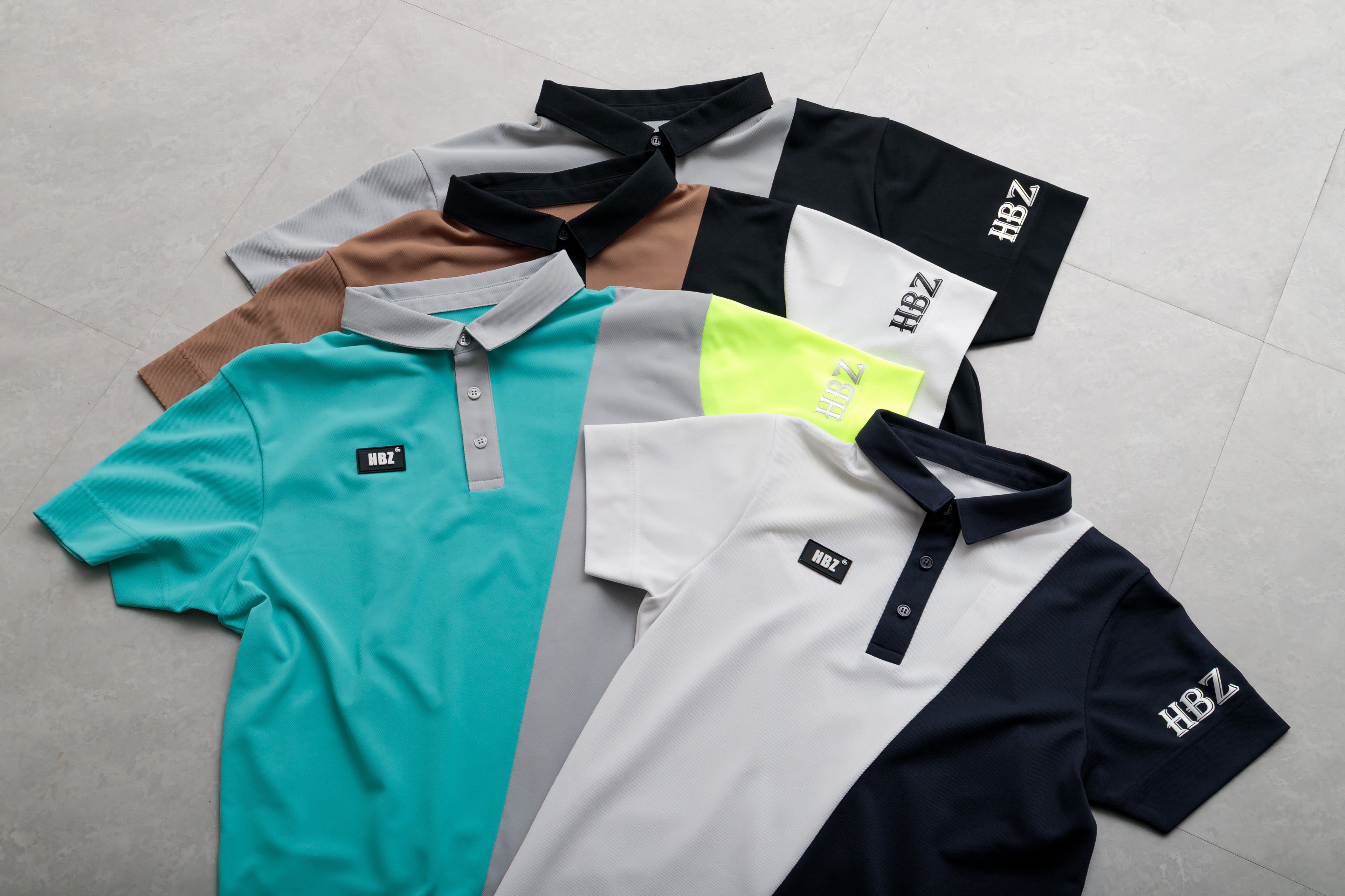 【30%OFF】カラーブロックカノコポロ HBES-06-1