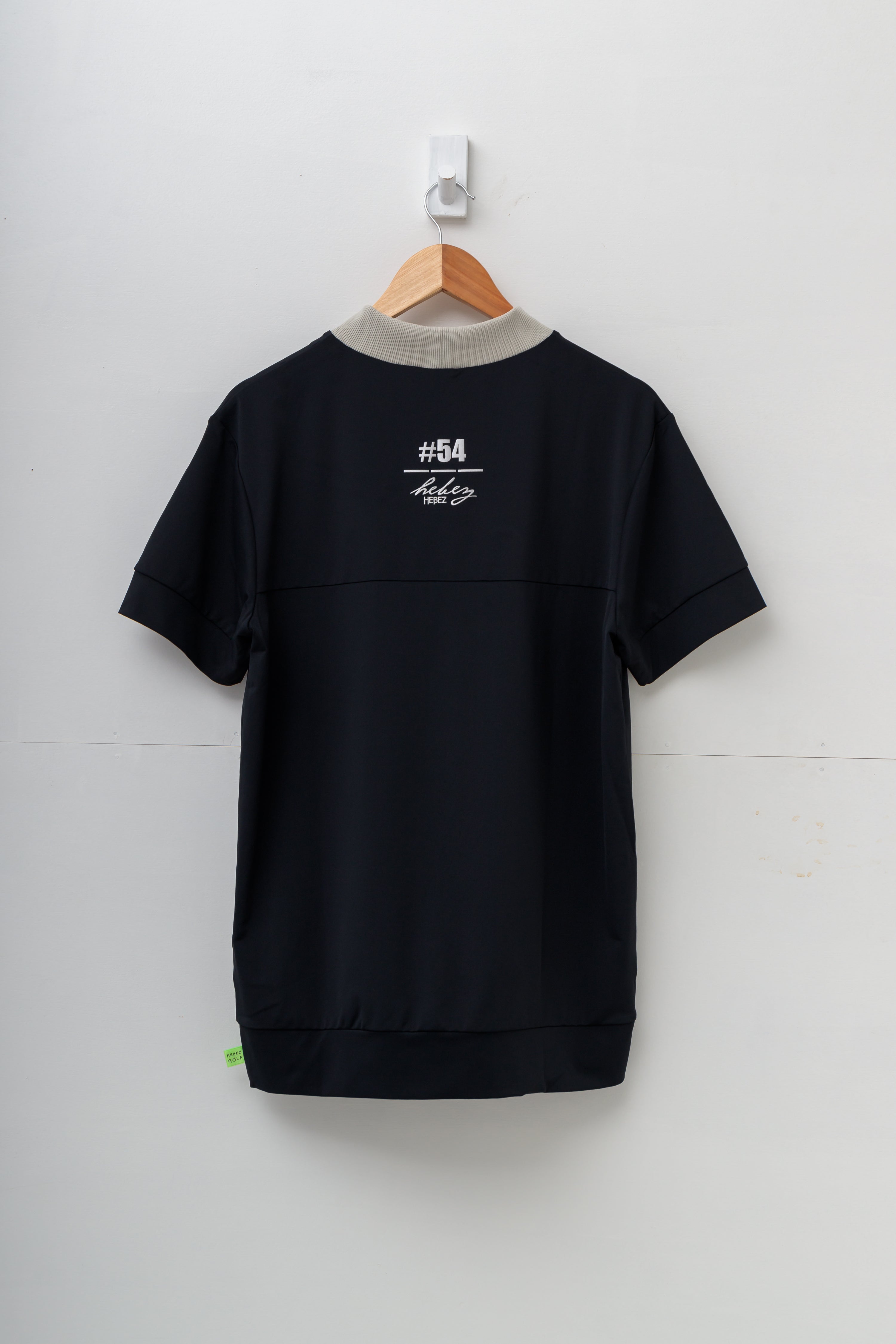 【50%OFF】リブ衿スラッシュバイカラーモック