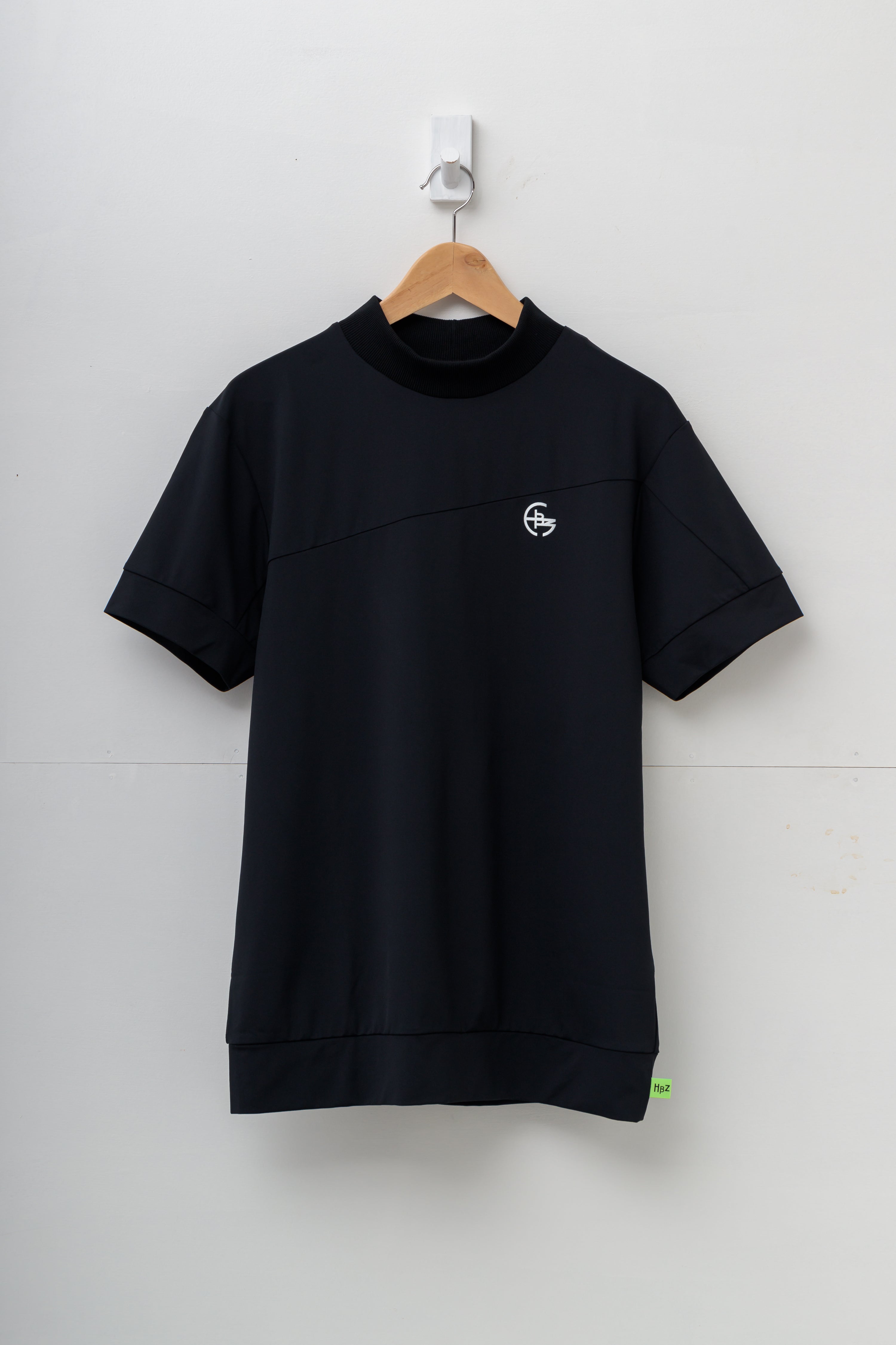 【50%OFF】リブ衿スラッシュバイカラーモック