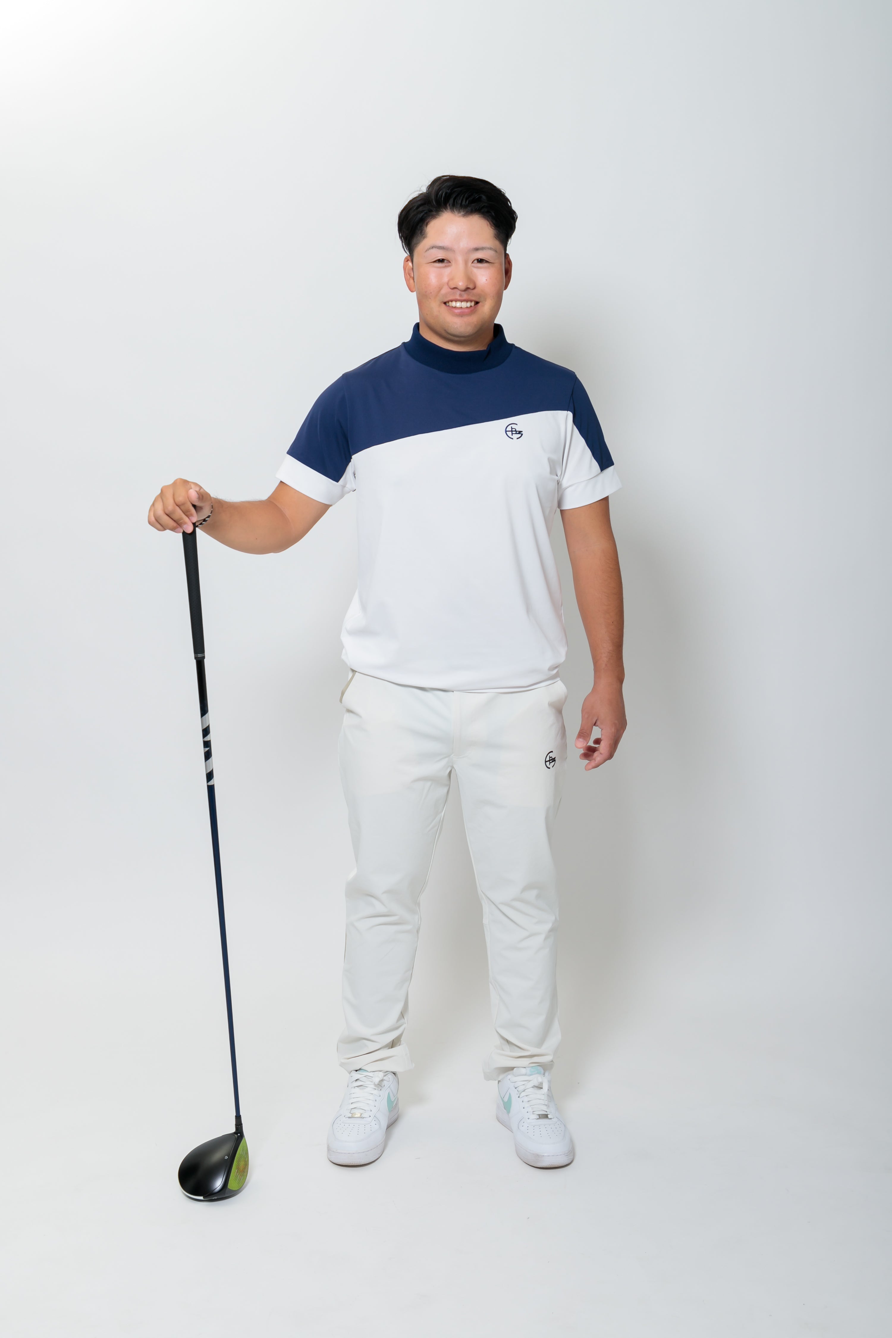 【50%OFF】リブ衿スラッシュバイカラーモック