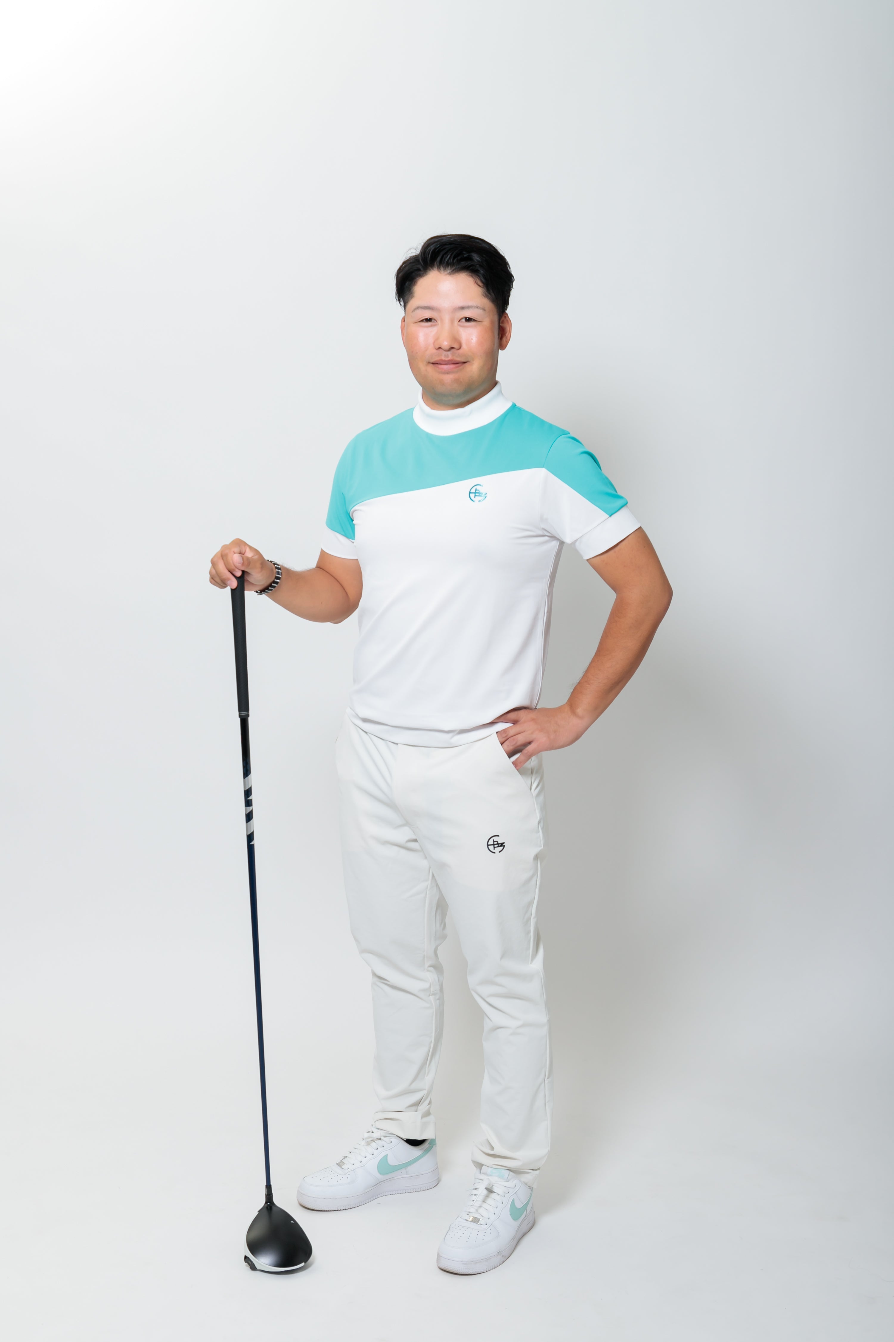 【50%OFF】リブ衿スラッシュバイカラーモック