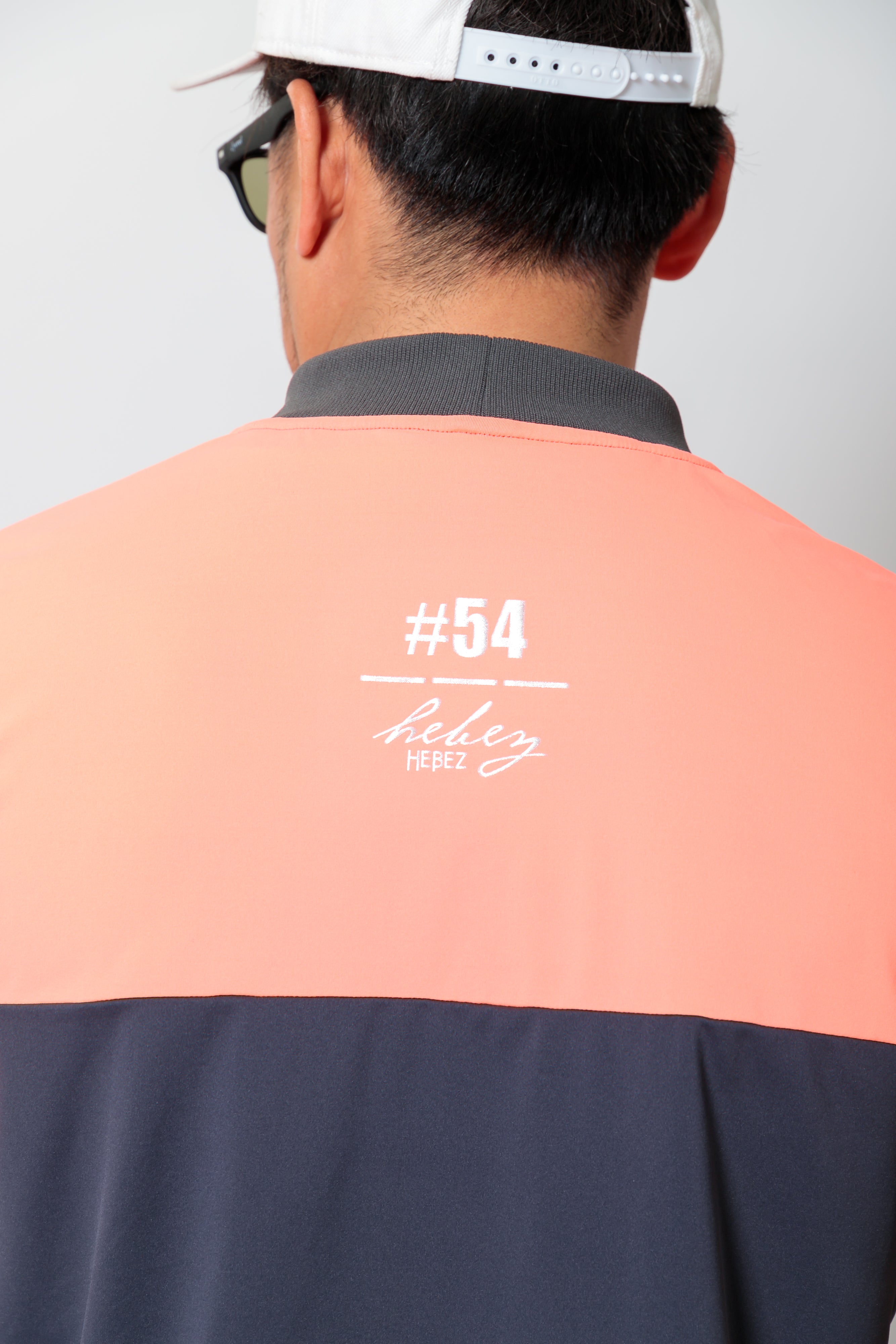 【50%OFF】リブ衿スラッシュバイカラーモック