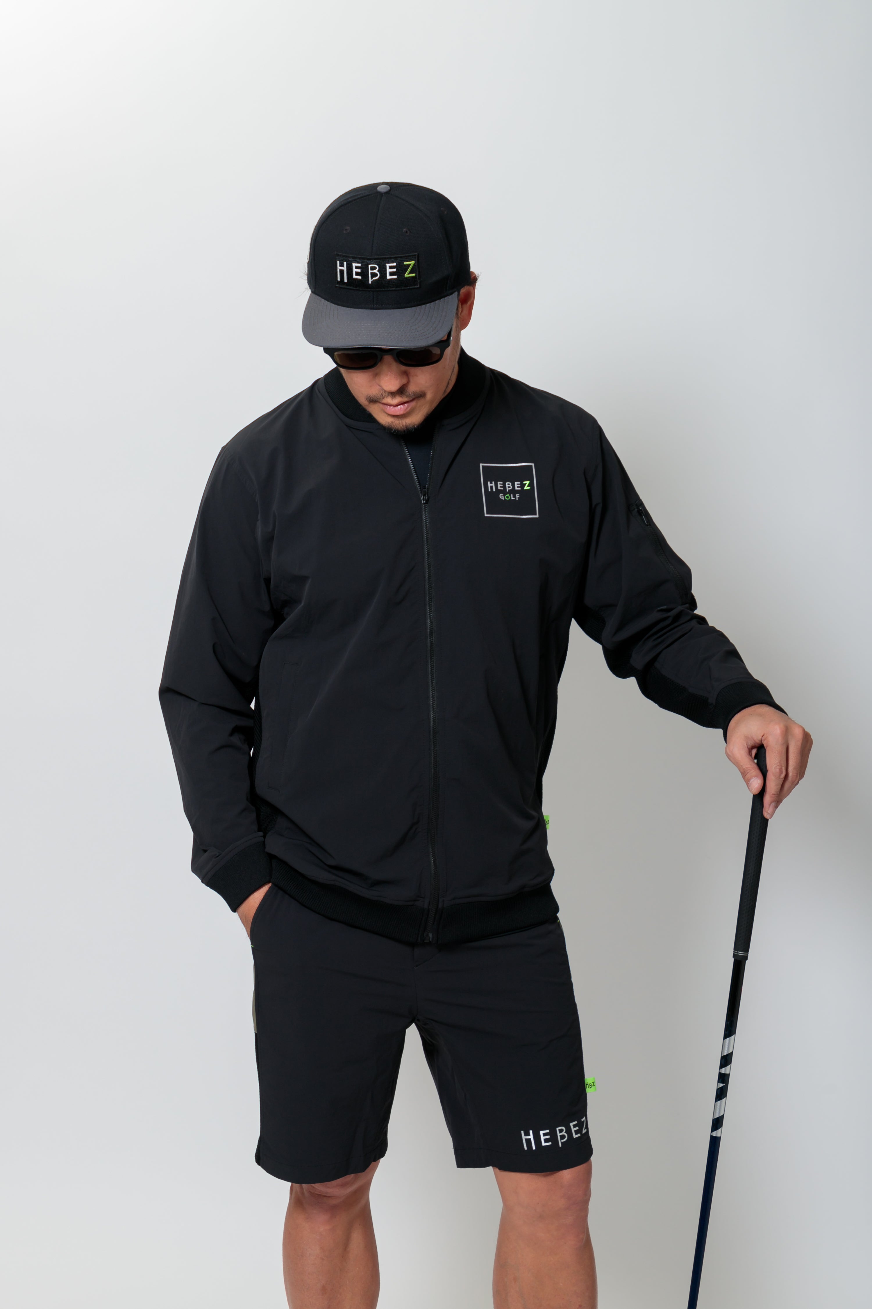 【50%OFF】メッシュ切り替えバックロゴブルゾン