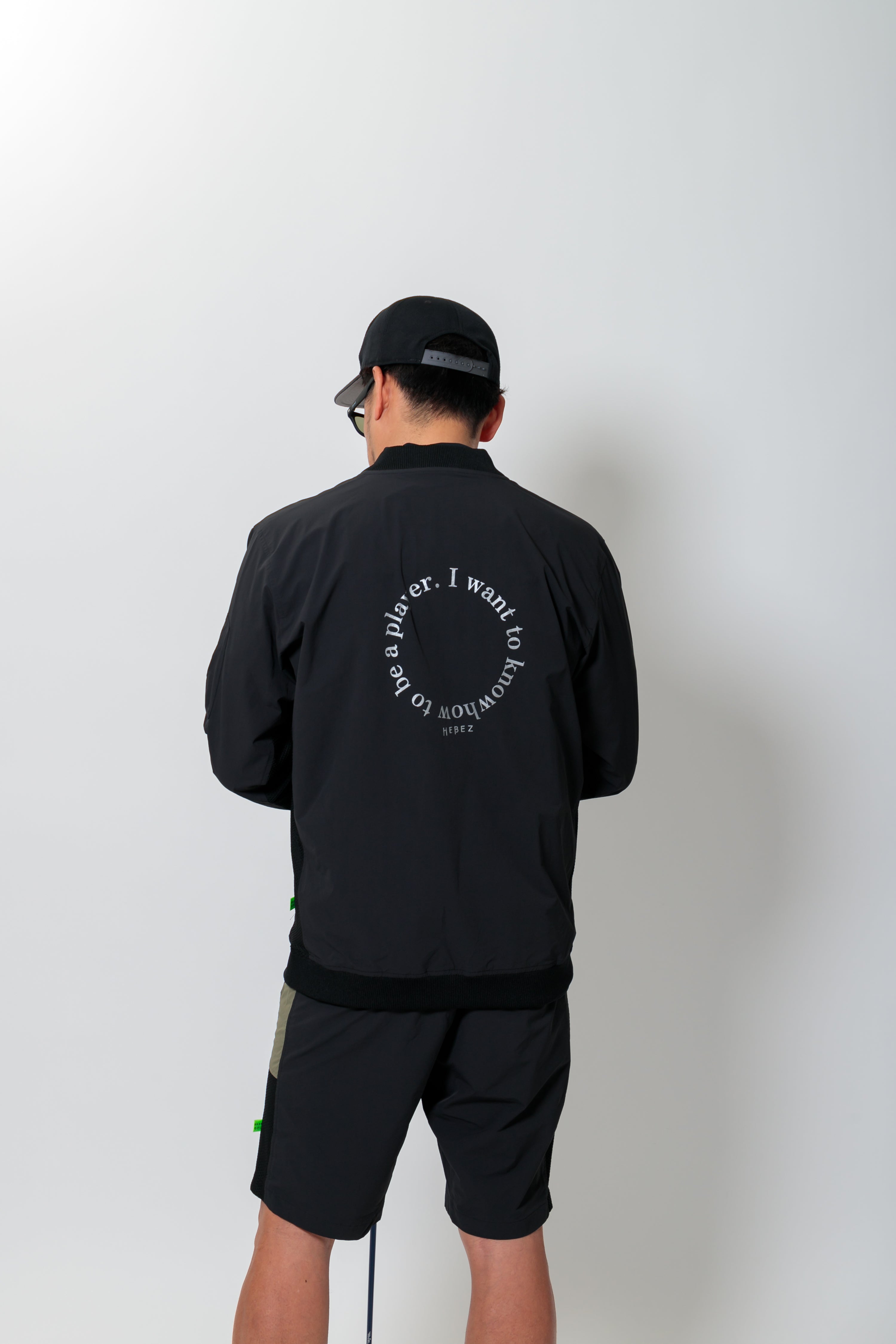 【50%OFF】メッシュ切り替えバックロゴブルゾン