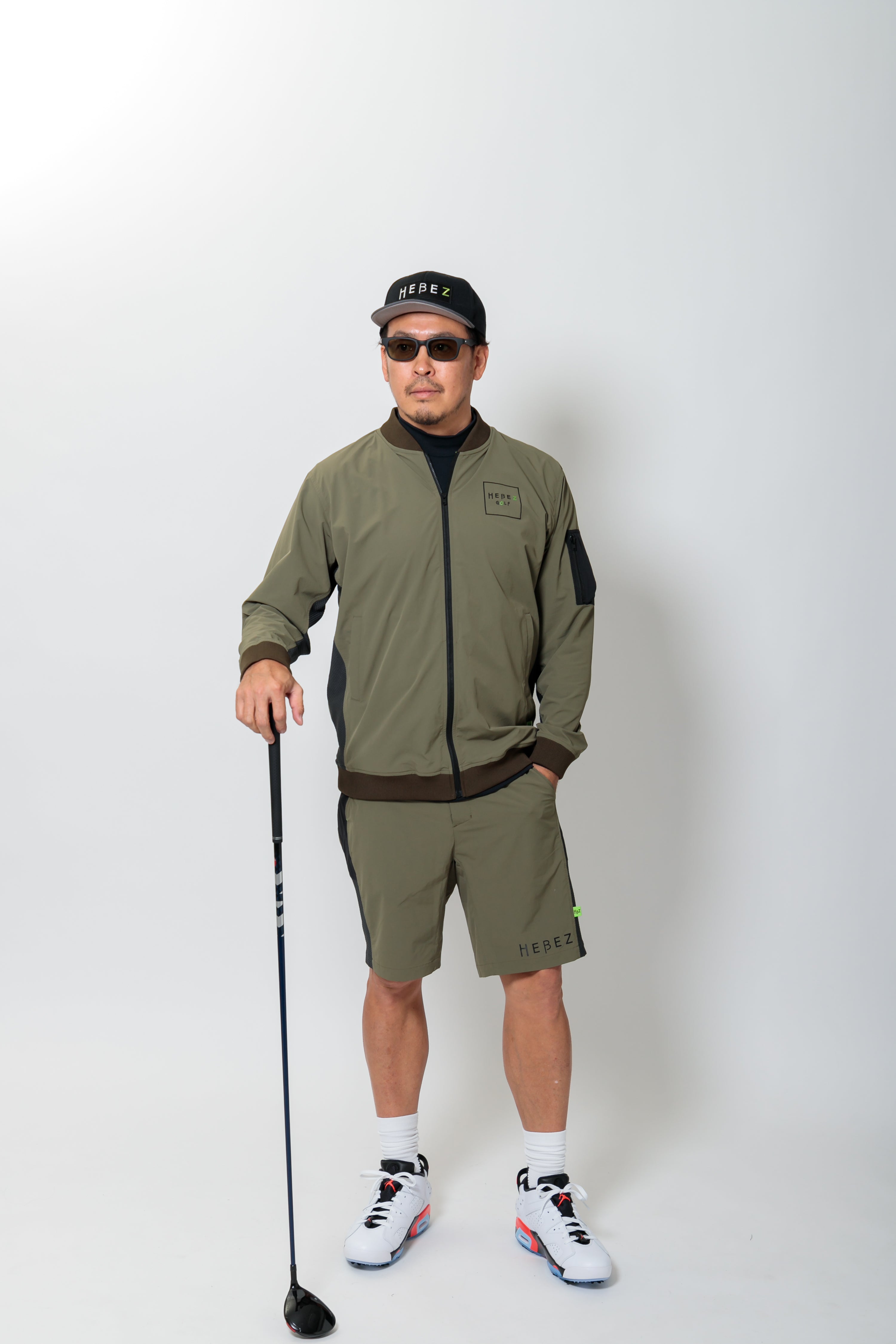 【50%OFF】メッシュ切り替えバックロゴブルゾン