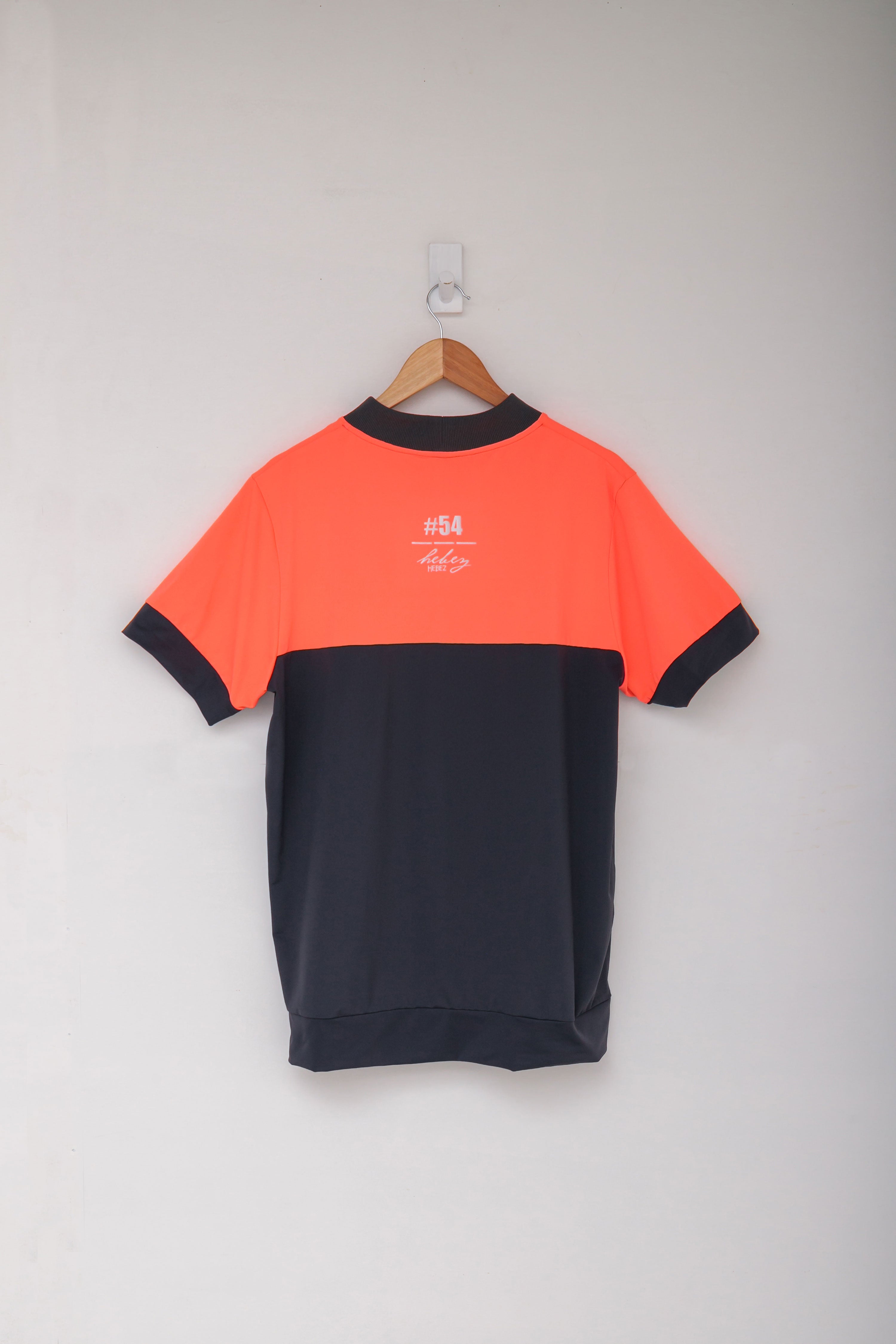 【50%OFF】リブ衿スラッシュバイカラーモック