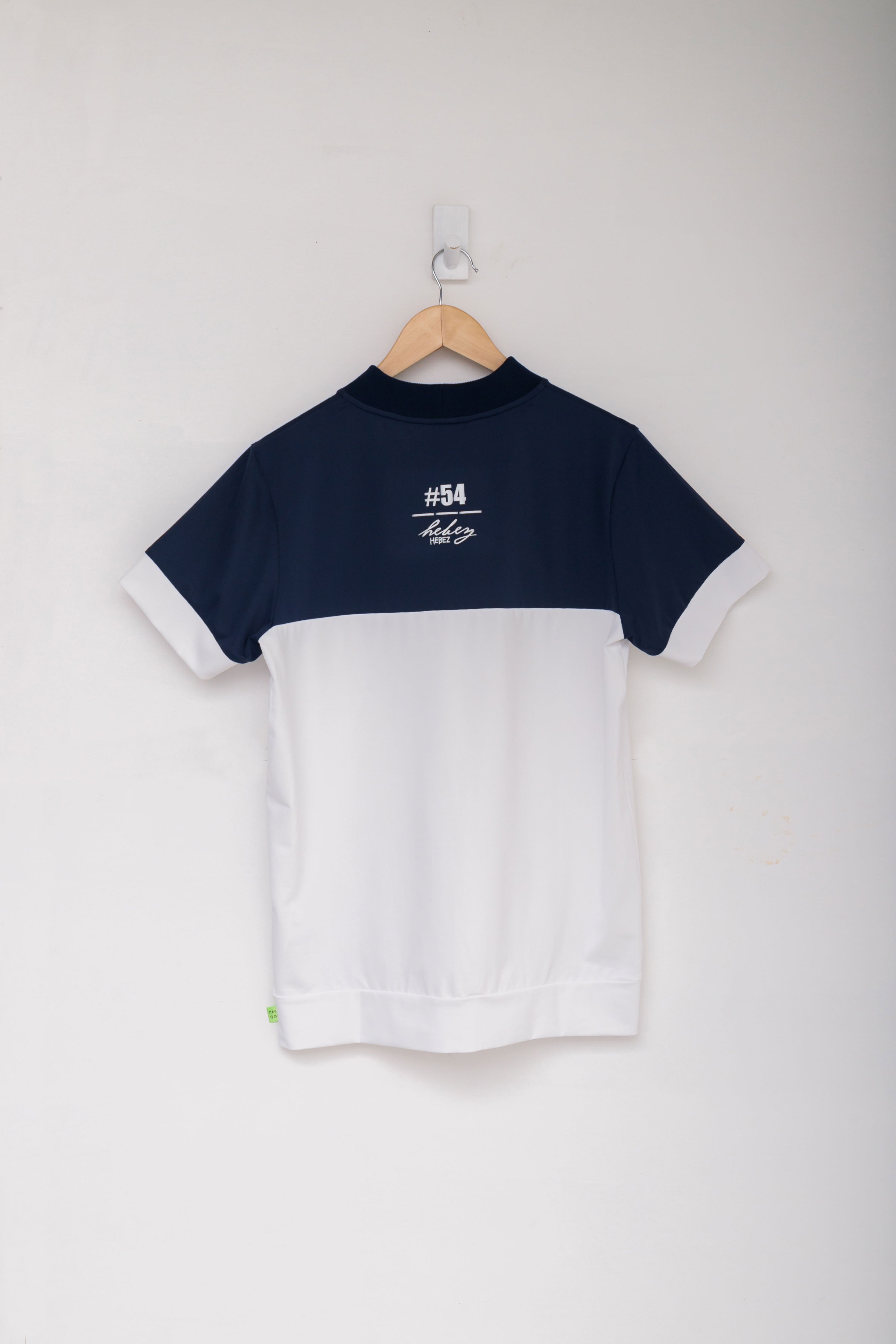 【50%OFF】リブ衿スラッシュバイカラーモック