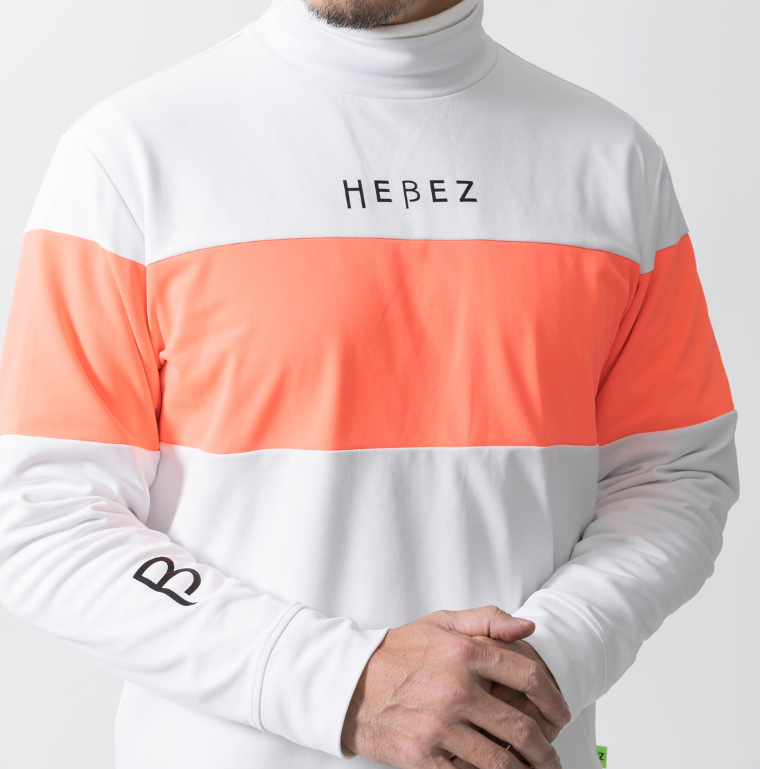 【50%OFF】裏フリースワイドラインロングスリーブモック