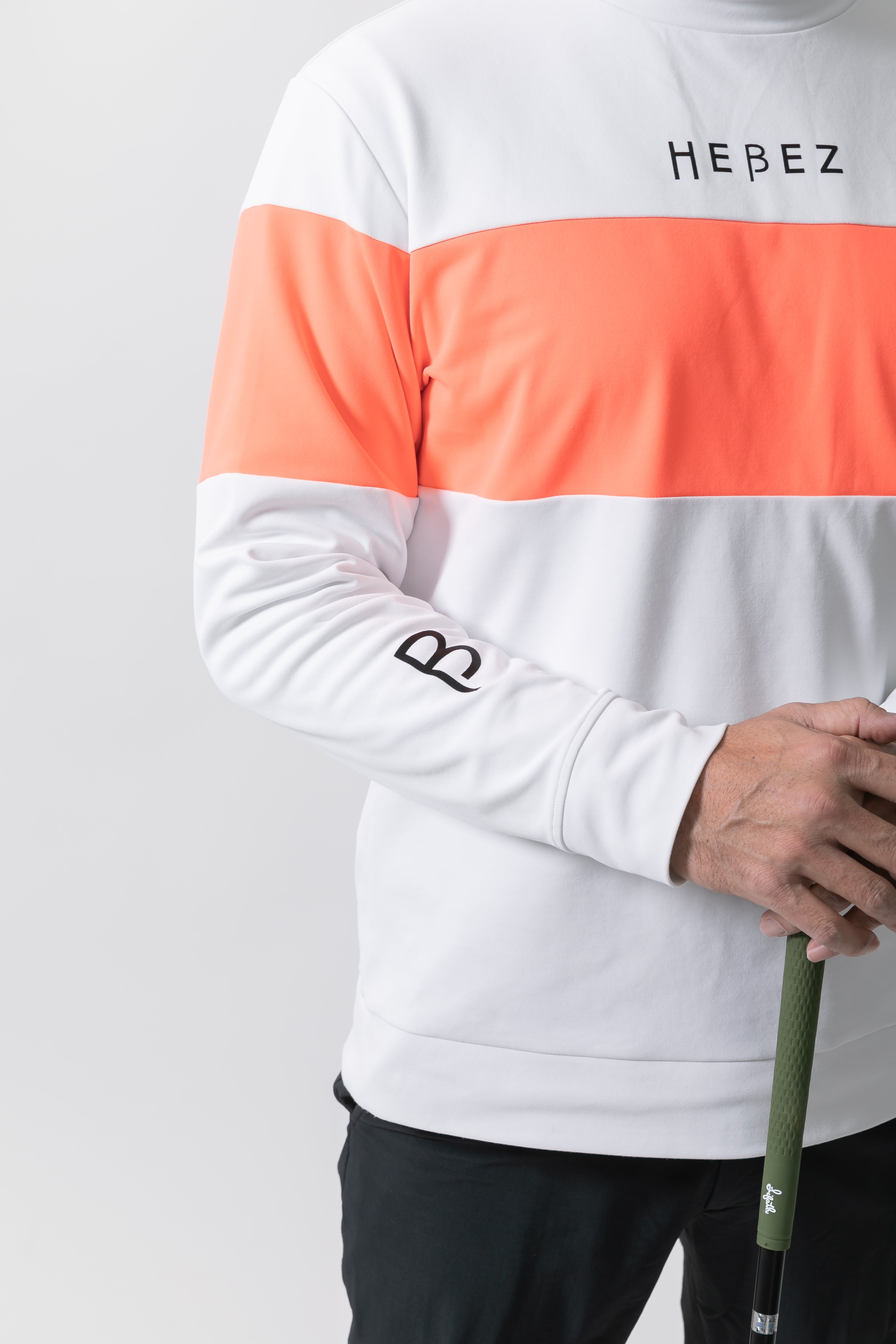 【50%OFF】裏フリースワイドラインロングスリーブモック