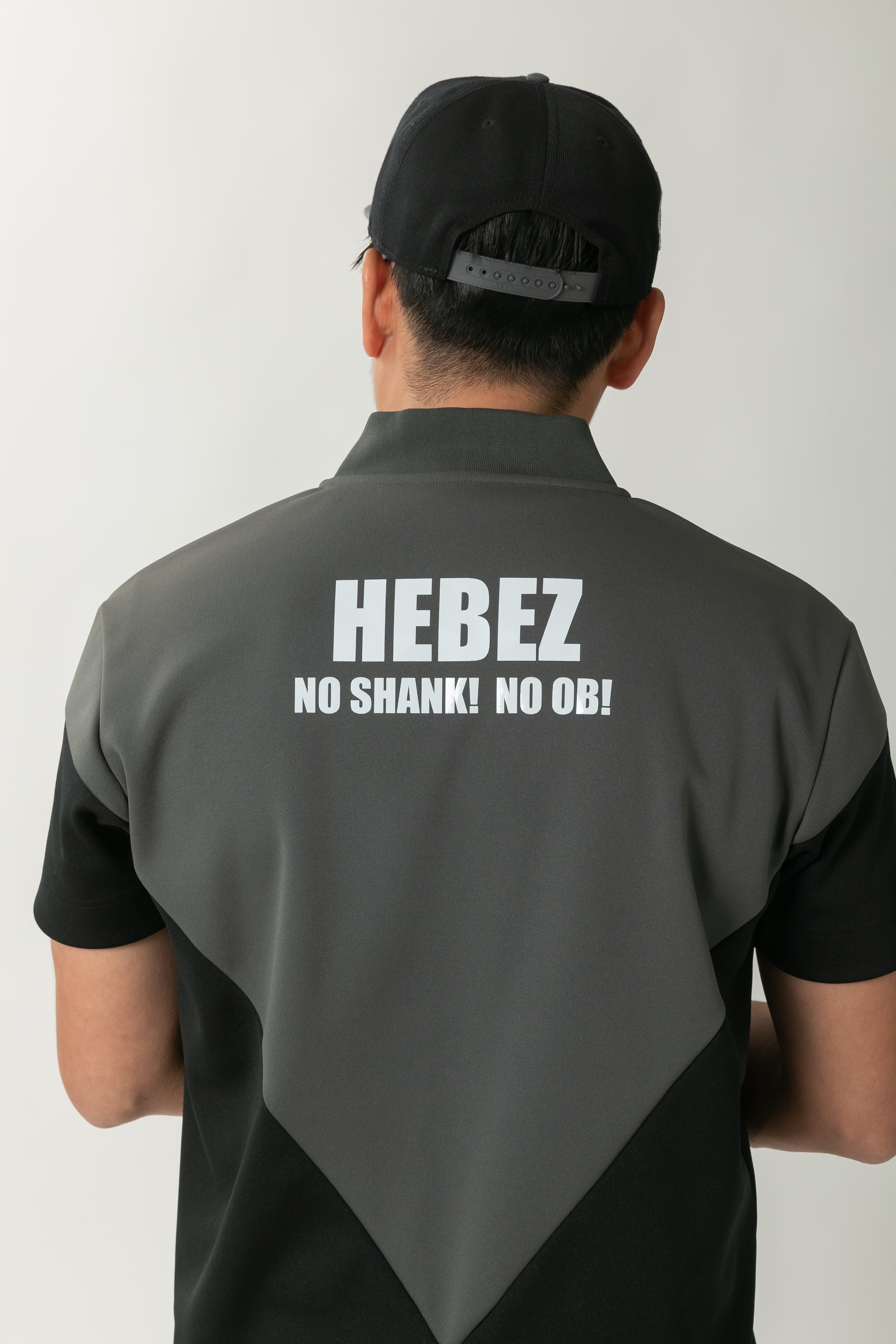 【50%OFF】メタプリントバイカラーラウンドネックポロ