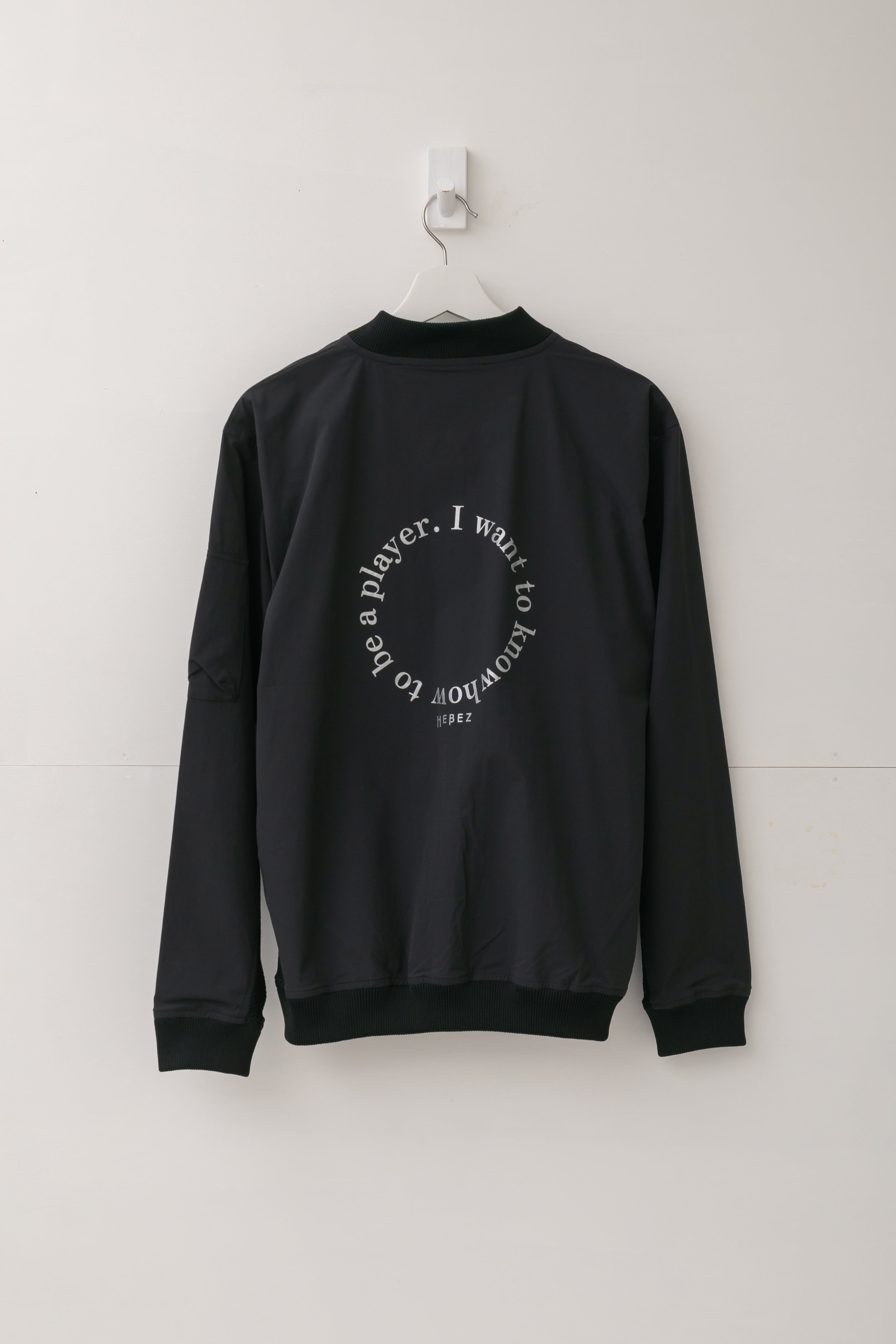 【50%OFF】メッシュ切り替えバックロゴブルゾン