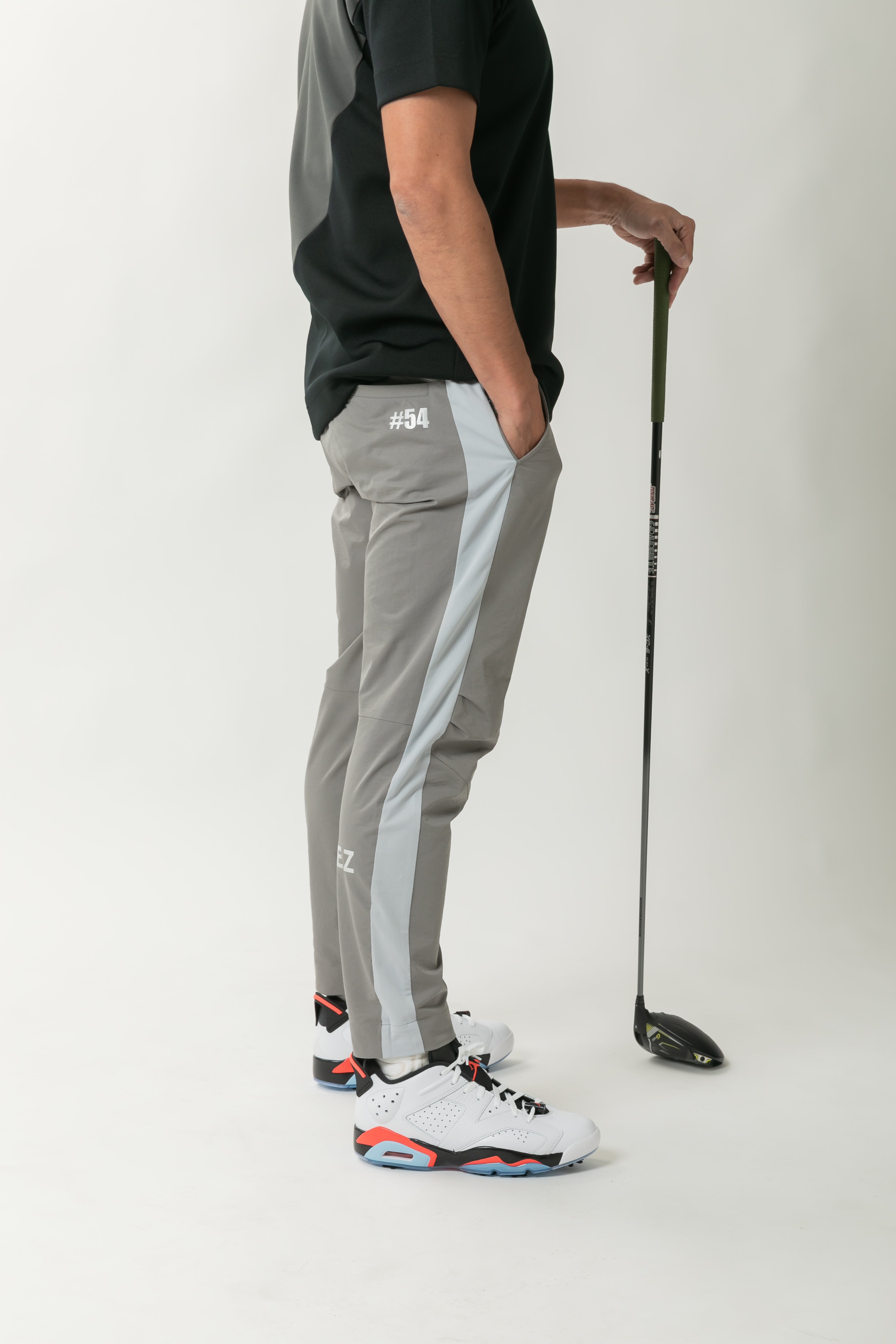 【50%OFF】サイドメッシュ ストレッチロングパンツ