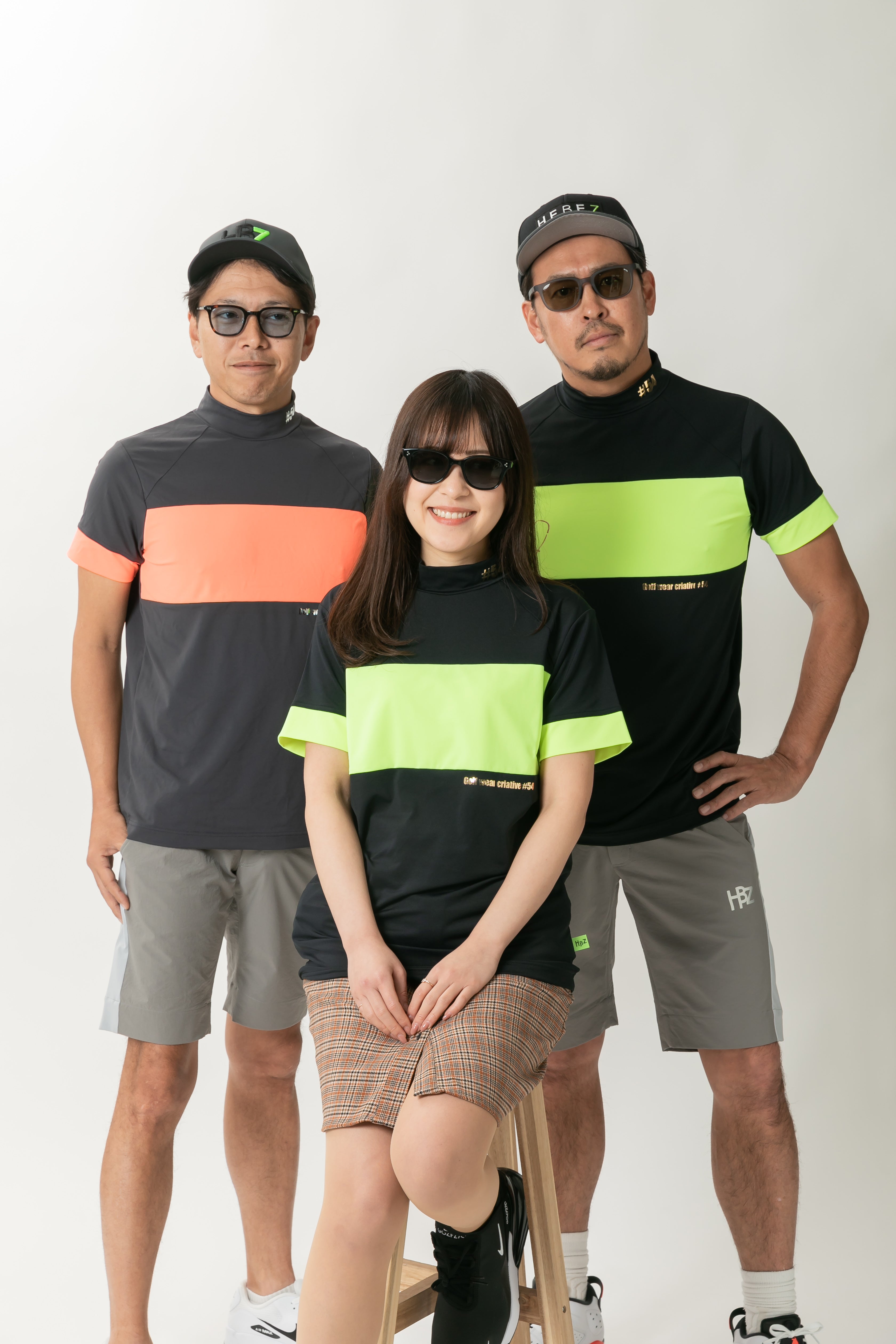 【50%OFF】ラインカラーメタプリントモックネック