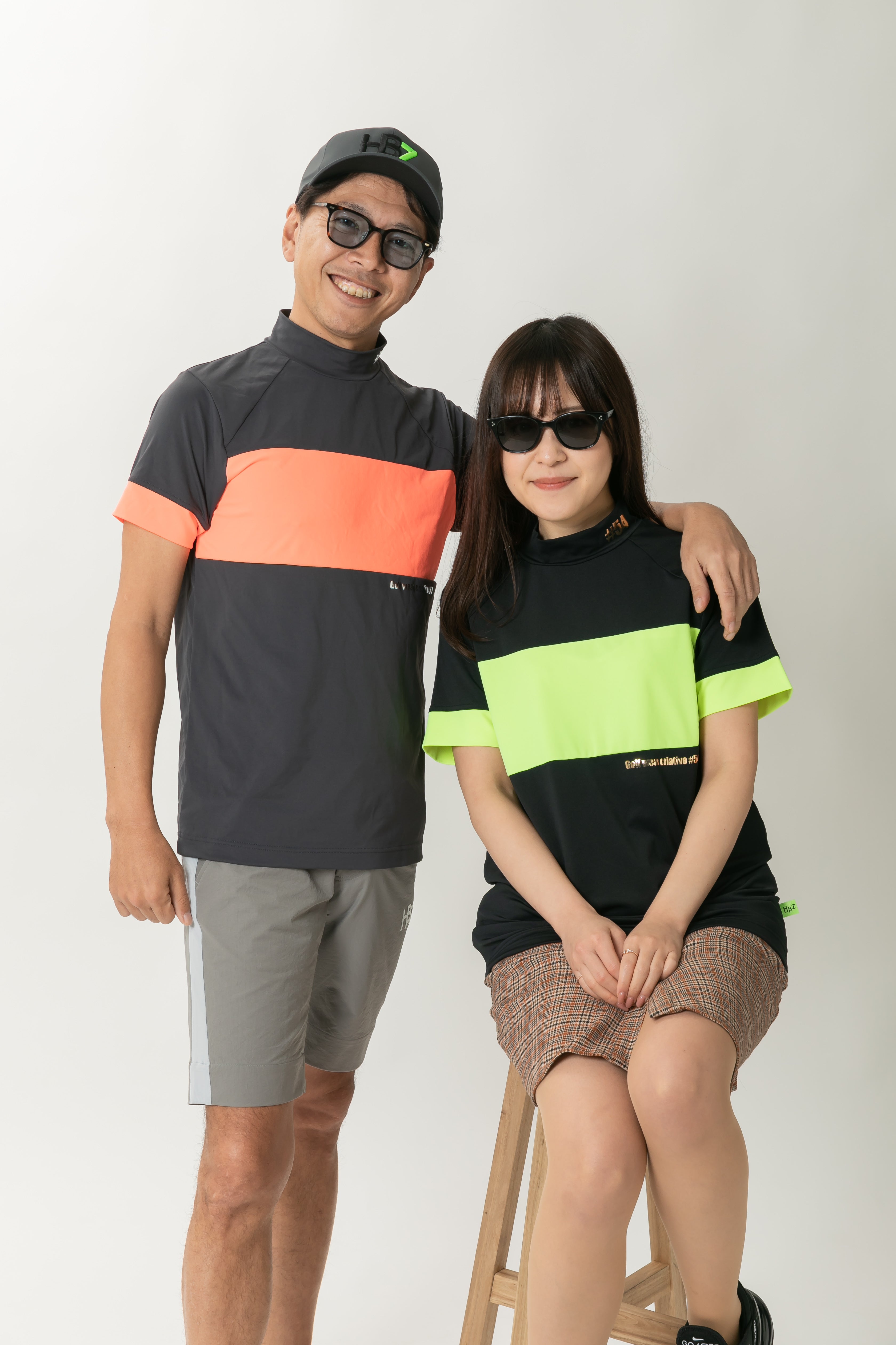 【50%OFF】ラインカラーメタプリントモックネック