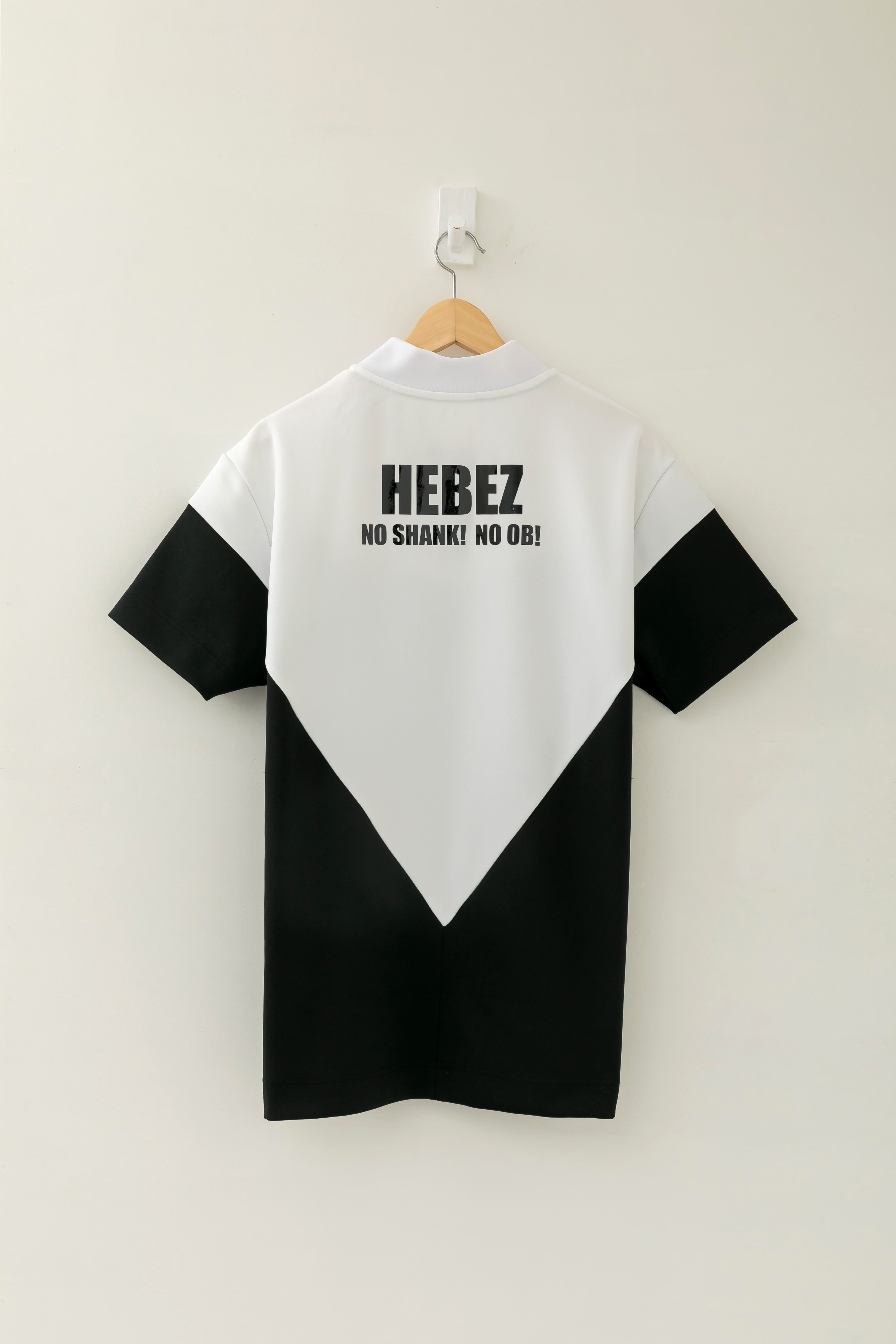 【50%OFF】メタプリントバイカラーラウンドネックポロ