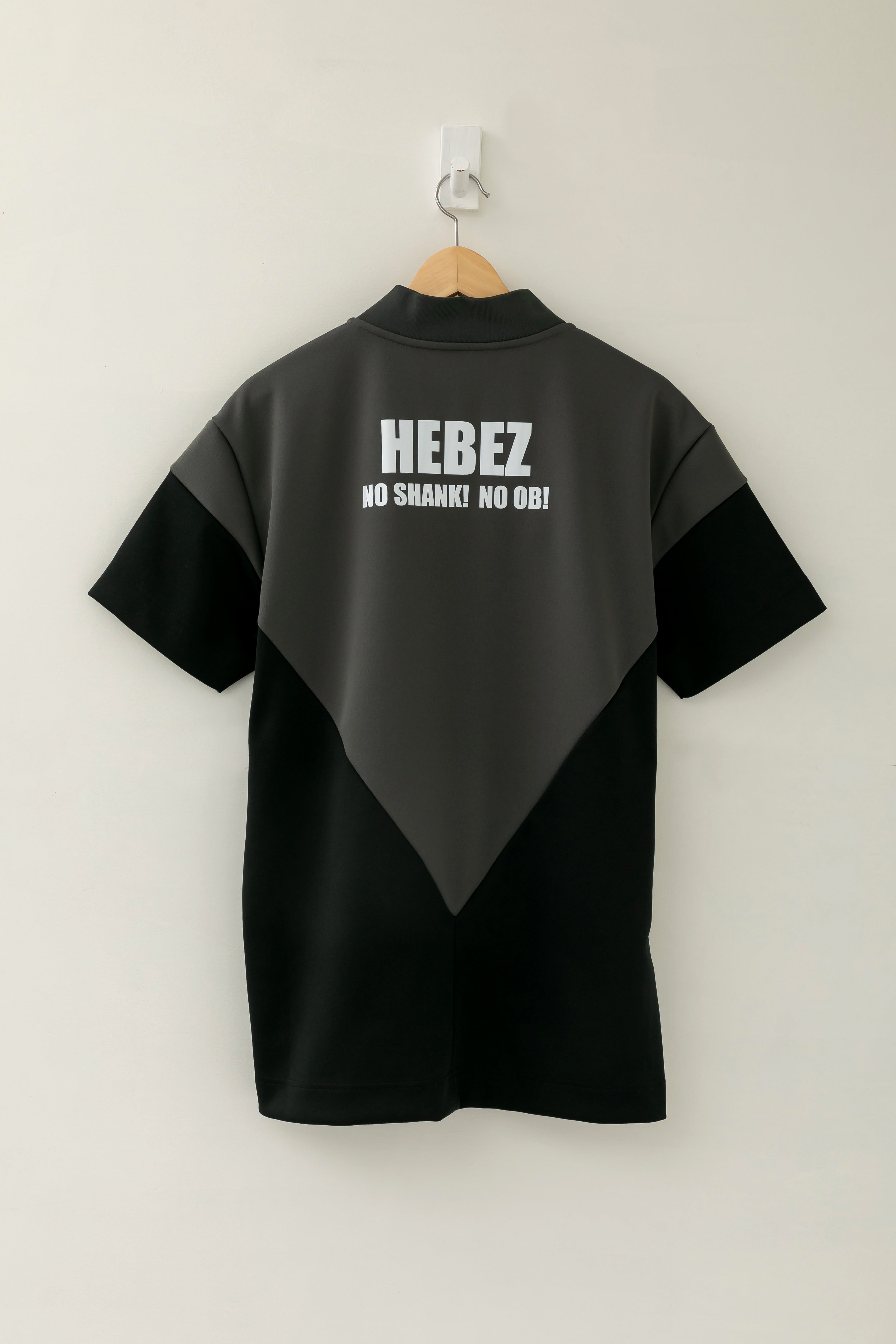 【50%OFF】メタプリントバイカラーラウンドネックポロ