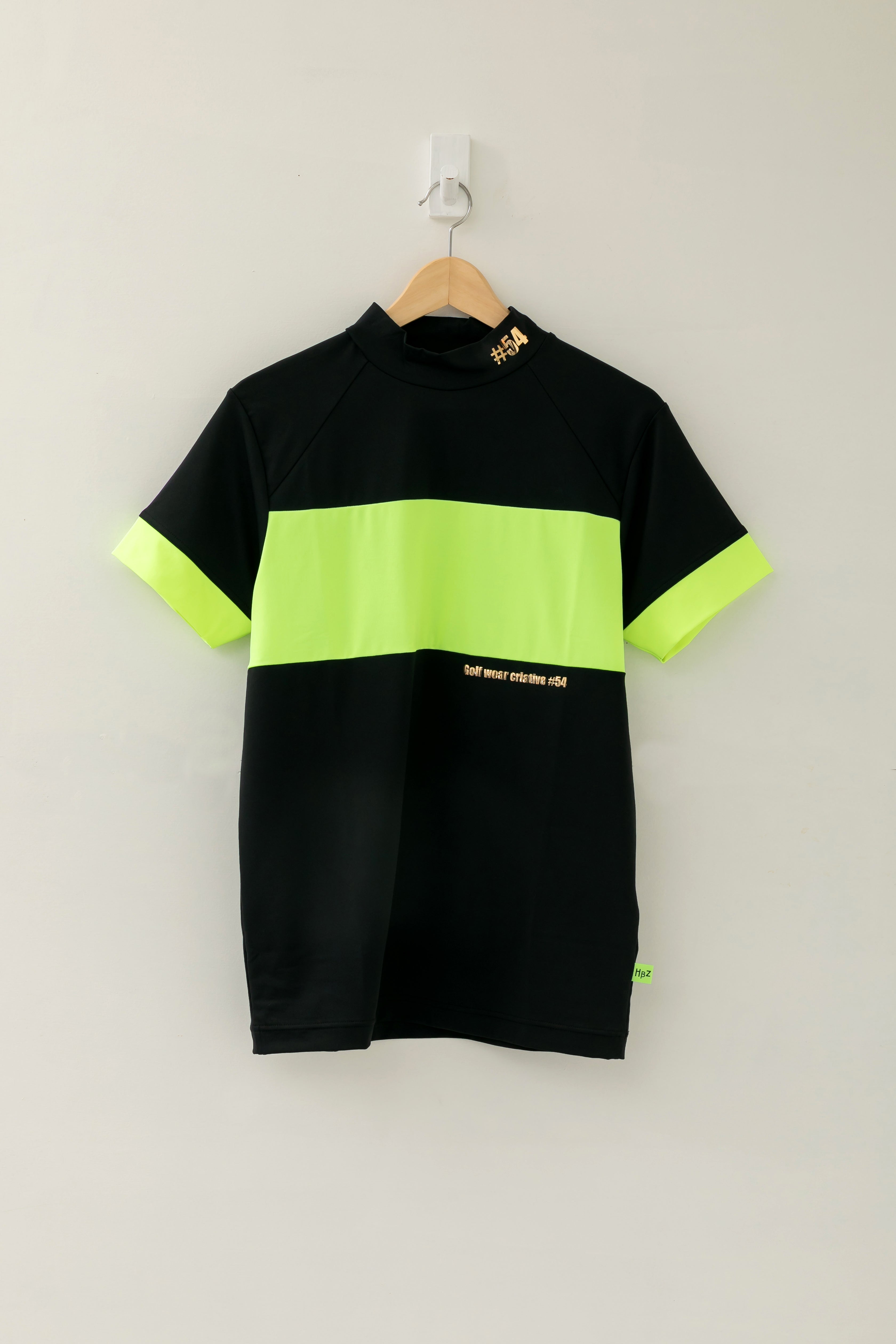 【50%OFF】ラインカラーメタプリントモックネック